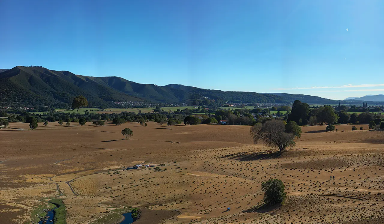 Vista paisaje zona El Llano Alto en Quilpu&eacute;