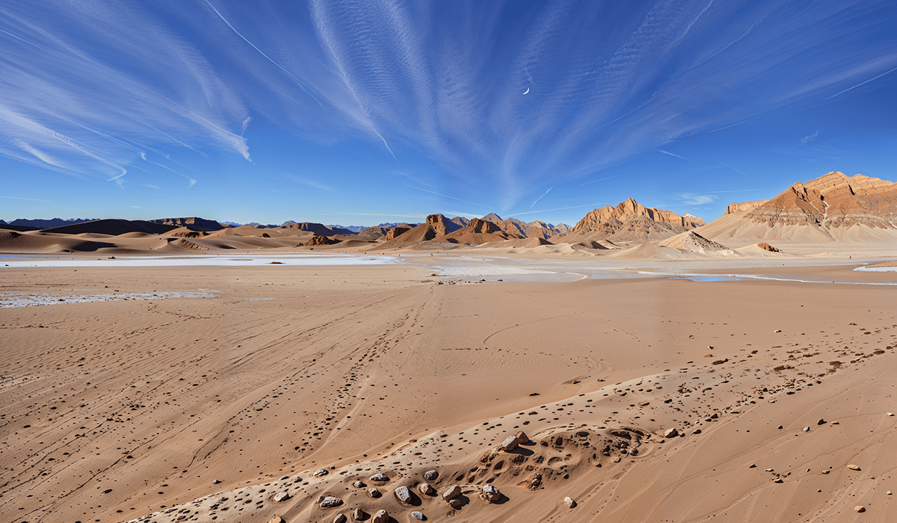 Vista del desierto de Atacama.